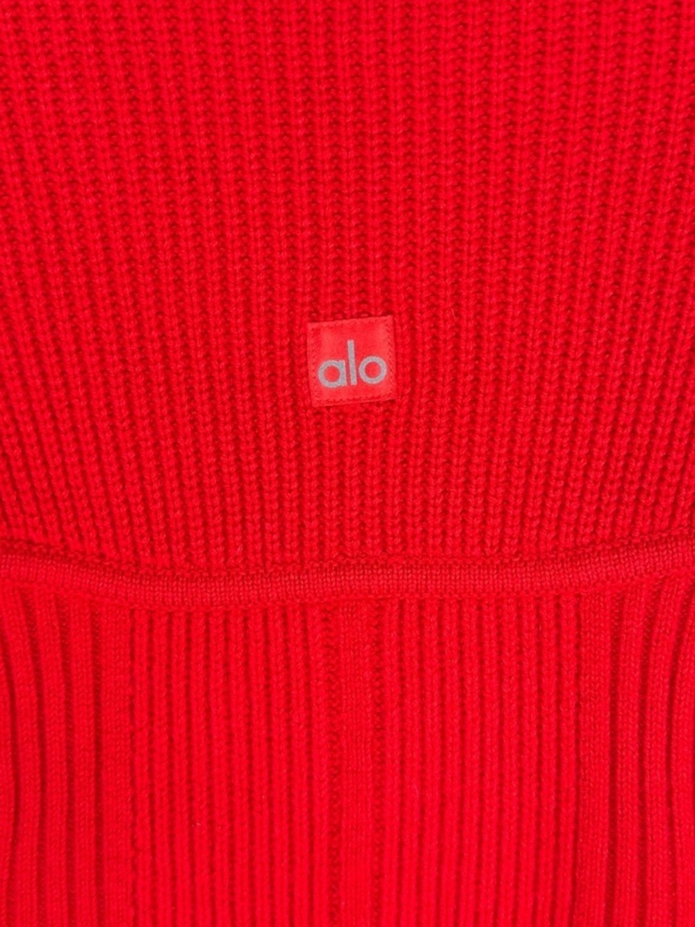 ALO Yoga Ma Cheri Cashmere Garter Red Mini Dress - Picture 10 of 10